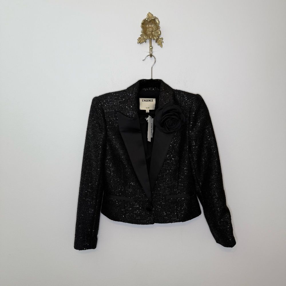L'Agence Scarlet Crop Blazer 4